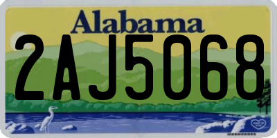 AL license plate 2AJ5068