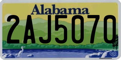 AL license plate 2AJ5070