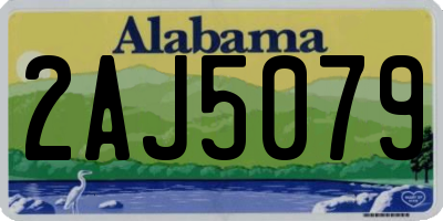 AL license plate 2AJ5079