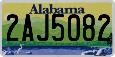 AL license plate 2AJ5082