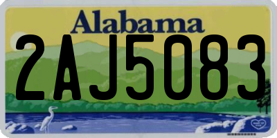 AL license plate 2AJ5083
