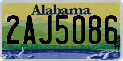 AL license plate 2AJ5086