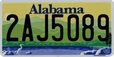 AL license plate 2AJ5089