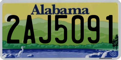 AL license plate 2AJ5091