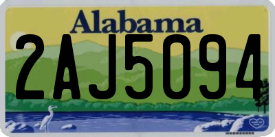 AL license plate 2AJ5094