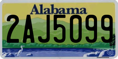 AL license plate 2AJ5099