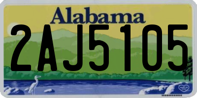 AL license plate 2AJ5105
