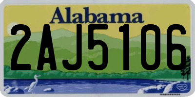 AL license plate 2AJ5106