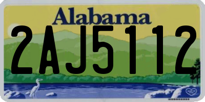 AL license plate 2AJ5112