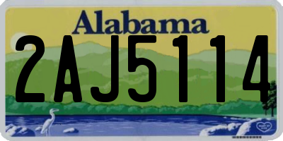 AL license plate 2AJ5114