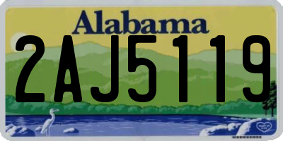 AL license plate 2AJ5119