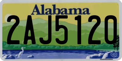 AL license plate 2AJ5120
