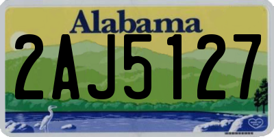 AL license plate 2AJ5127