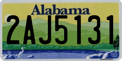 AL license plate 2AJ5131