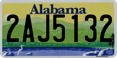 AL license plate 2AJ5132