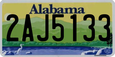 AL license plate 2AJ5133