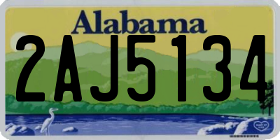 AL license plate 2AJ5134