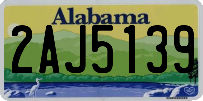 AL license plate 2AJ5139