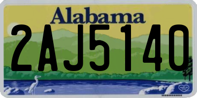 AL license plate 2AJ5140