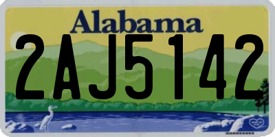 AL license plate 2AJ5142