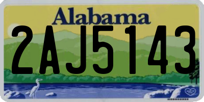 AL license plate 2AJ5143