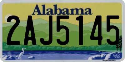 AL license plate 2AJ5145