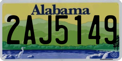 AL license plate 2AJ5149