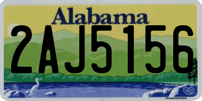 AL license plate 2AJ5156