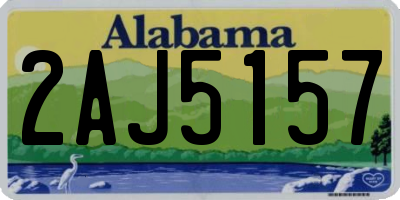 AL license plate 2AJ5157