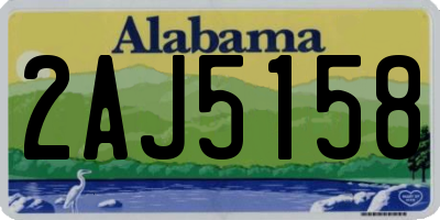 AL license plate 2AJ5158