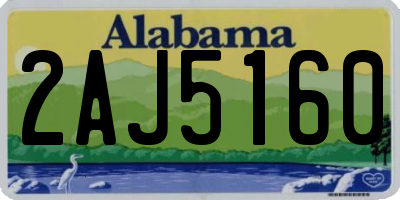 AL license plate 2AJ5160