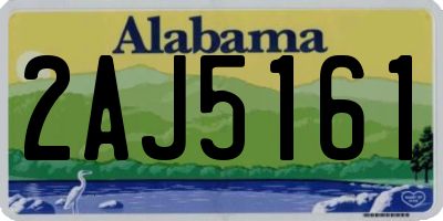 AL license plate 2AJ5161