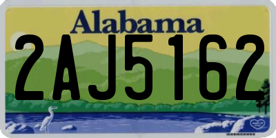 AL license plate 2AJ5162