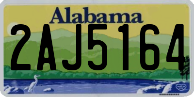 AL license plate 2AJ5164