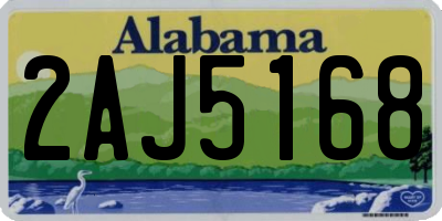 AL license plate 2AJ5168