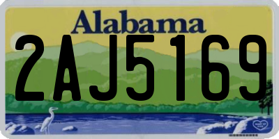 AL license plate 2AJ5169