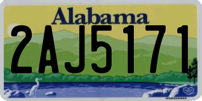 AL license plate 2AJ5171