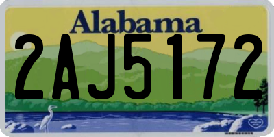 AL license plate 2AJ5172