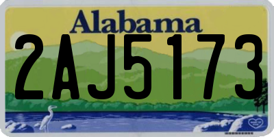 AL license plate 2AJ5173