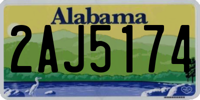 AL license plate 2AJ5174