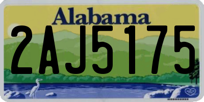 AL license plate 2AJ5175