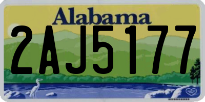 AL license plate 2AJ5177