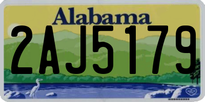 AL license plate 2AJ5179