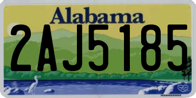 AL license plate 2AJ5185