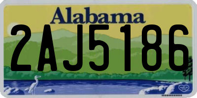 AL license plate 2AJ5186