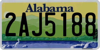 AL license plate 2AJ5188