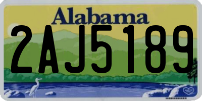AL license plate 2AJ5189