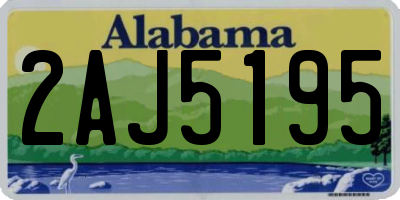 AL license plate 2AJ5195