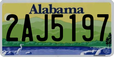 AL license plate 2AJ5197