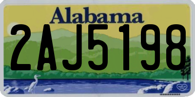 AL license plate 2AJ5198
